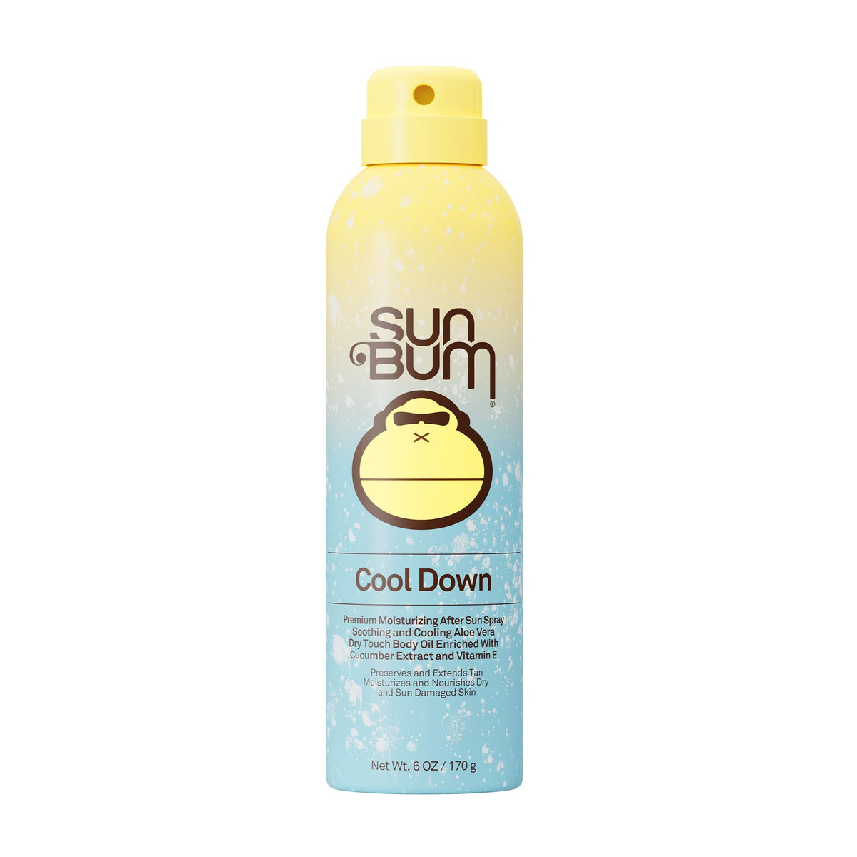 Sun Bum Cool Down Aloe Vera Spray 6 oz front view