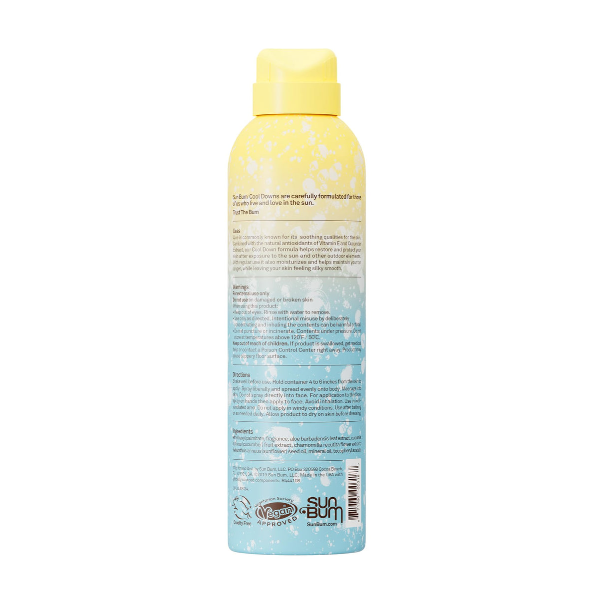 Sun Bum Cool Down Aloe Vera Spray 6 oz lifestyle scene