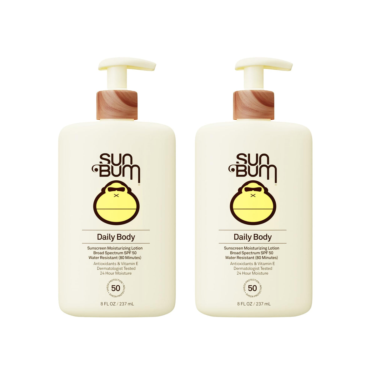 Sun Bum Daily SPF 50 Sunscreen Body Lotion front view, 8 oz
