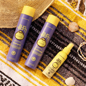 Sun Bum Hair Lightener Spray lifestyle scene outdoors