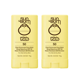Sun Bum Kids SPF 50 Clear Sunscreen Face Stick front view