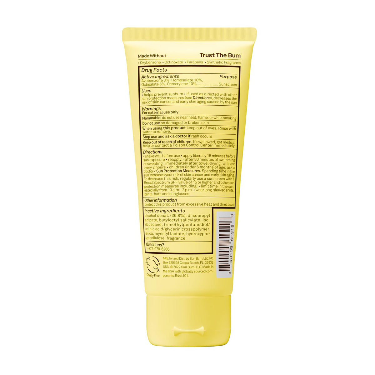 Sun Bum Kids SPF 50 Clear Sunscreen Lotion application on child
