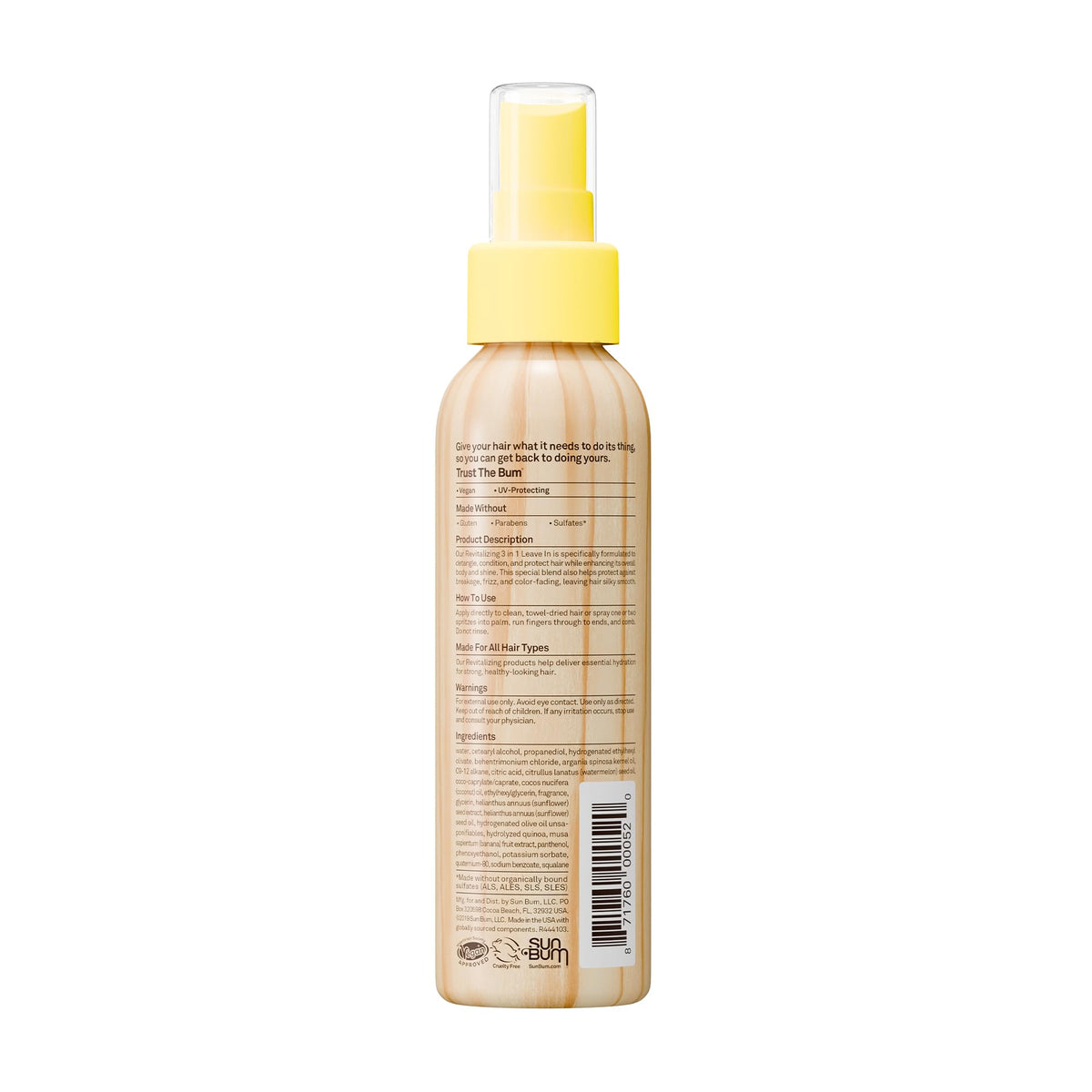 Sun Bum Leave In Conditioner lifestyle scene with tropical plants