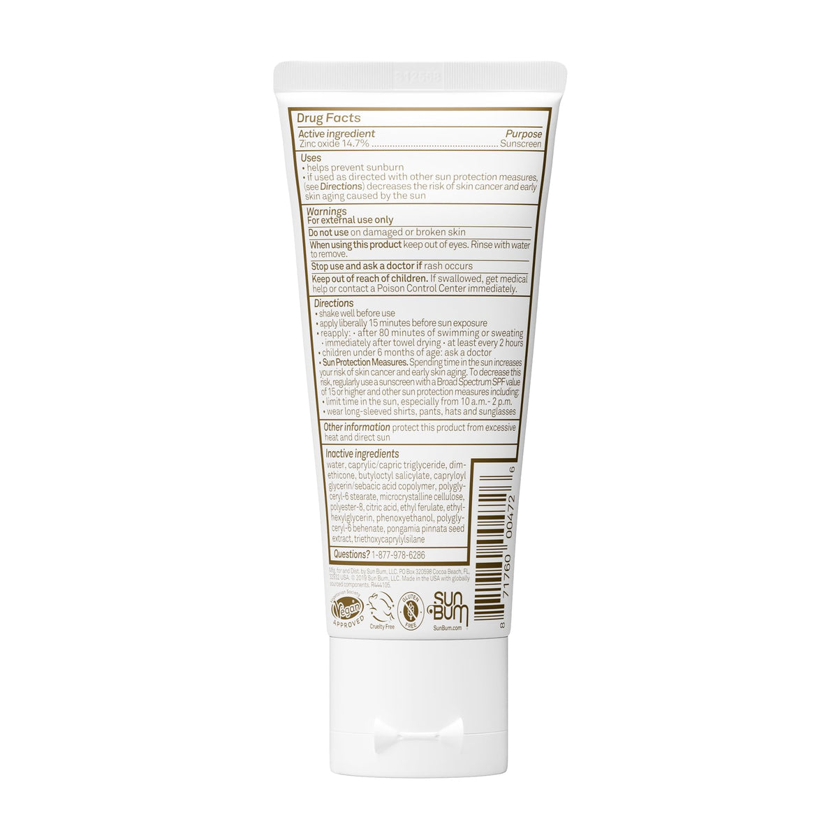 Sun Bum Mineral SPF 50 Sunscreen Body Lotion lifestyle scene at the beach