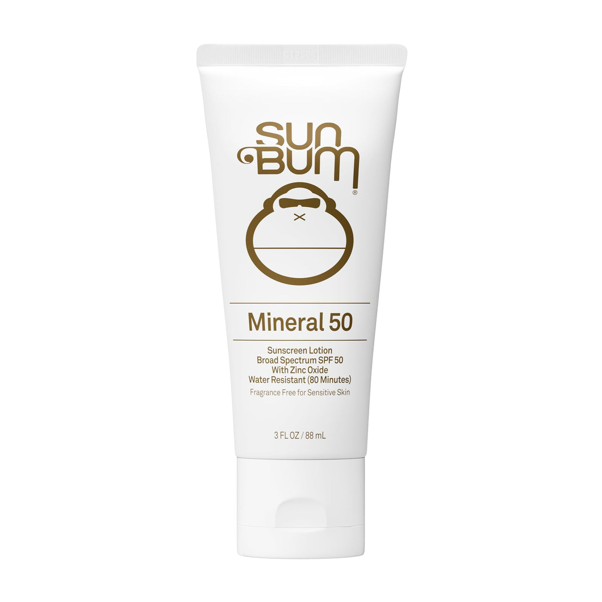Sun Bum Mineral SPF 50 Sunscreen Body Lotion travel size 3 oz front view