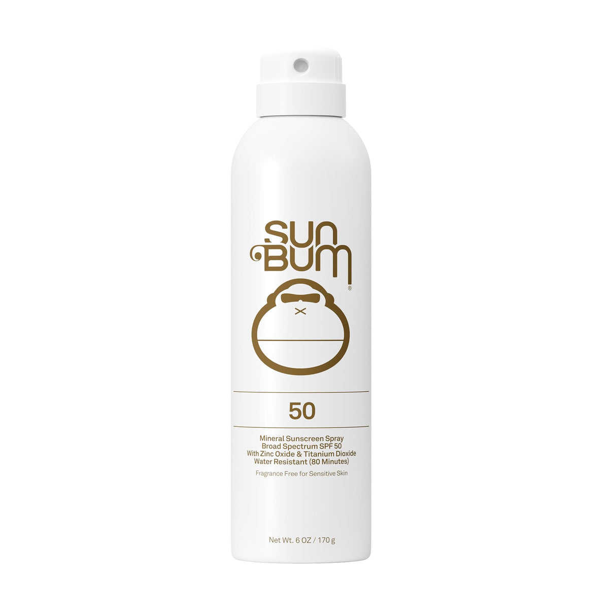 Sun Bum Mineral SPF 50 Sunscreen Body Spray 6 oz front view