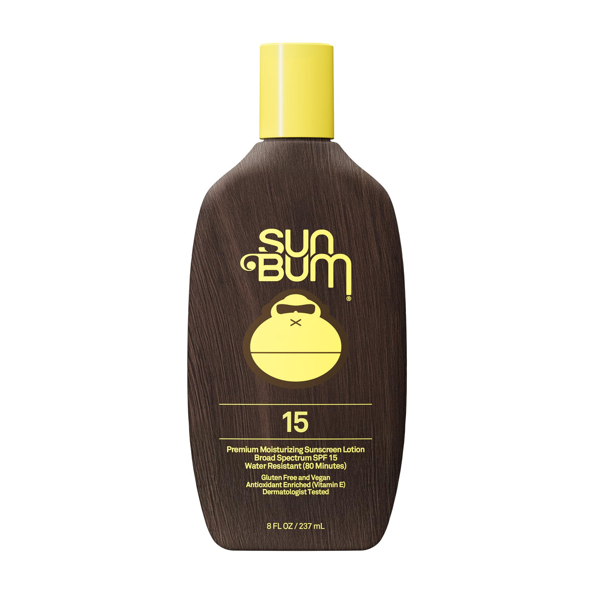 Sun Bum Original SPF 15 Sunscreen Body Lotion front view, 8 oz