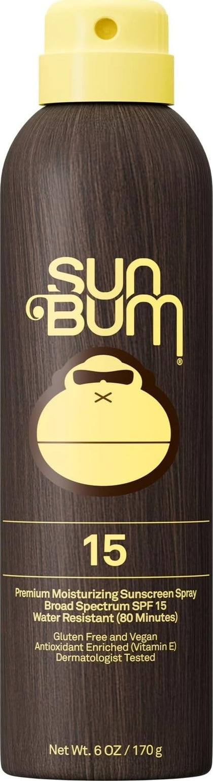 Sun Bum Original SPF 15 Sunscreen Body Spray 6 oz front view