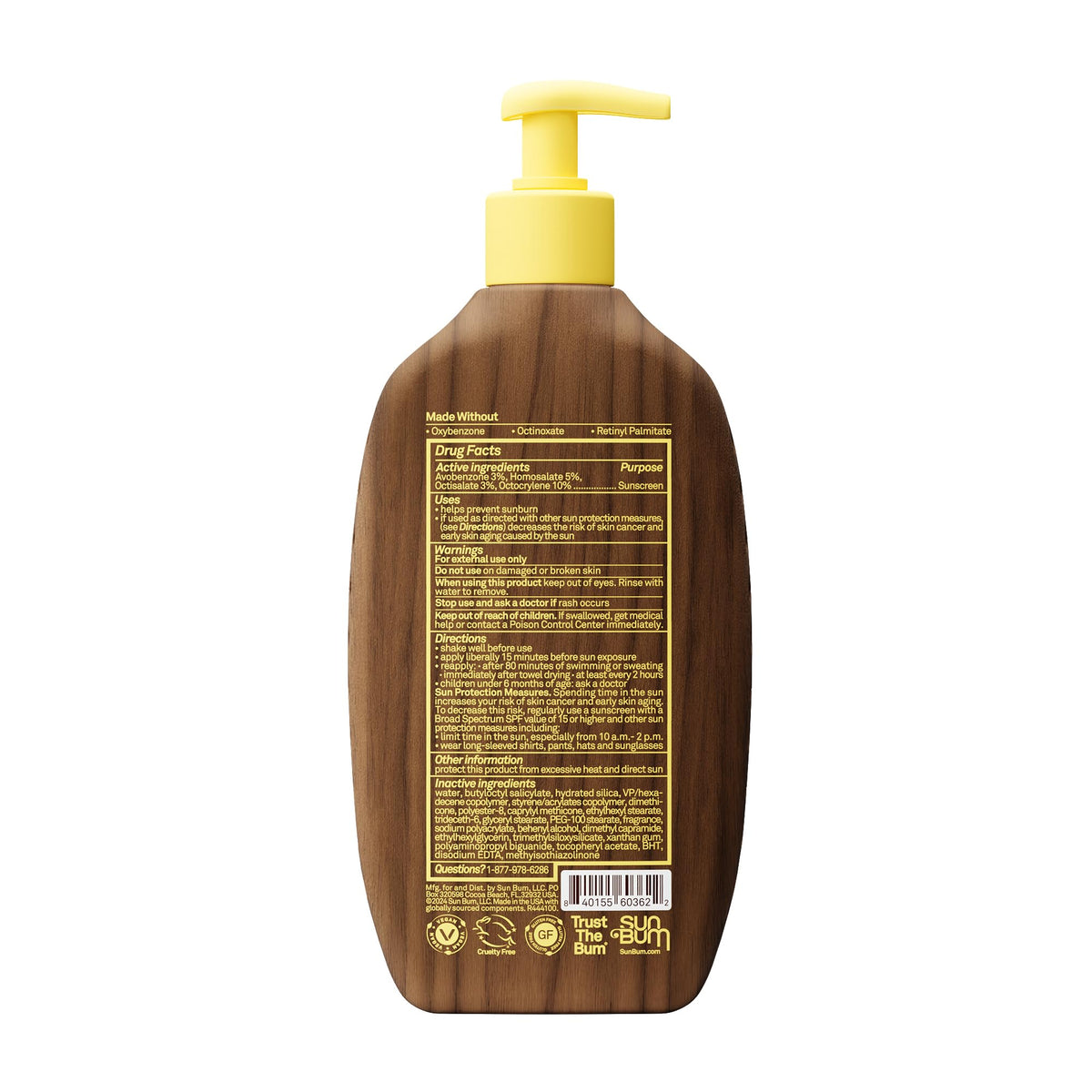 Sun Bum Original SPF 30 Sunscreen Body Lotion 16 oz with beach accessories