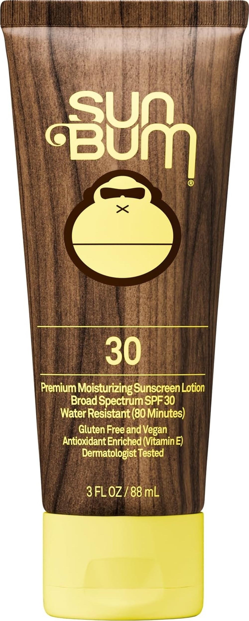Sun Bum Original SPF 30 Sunscreen Body Lotion 3 oz front view