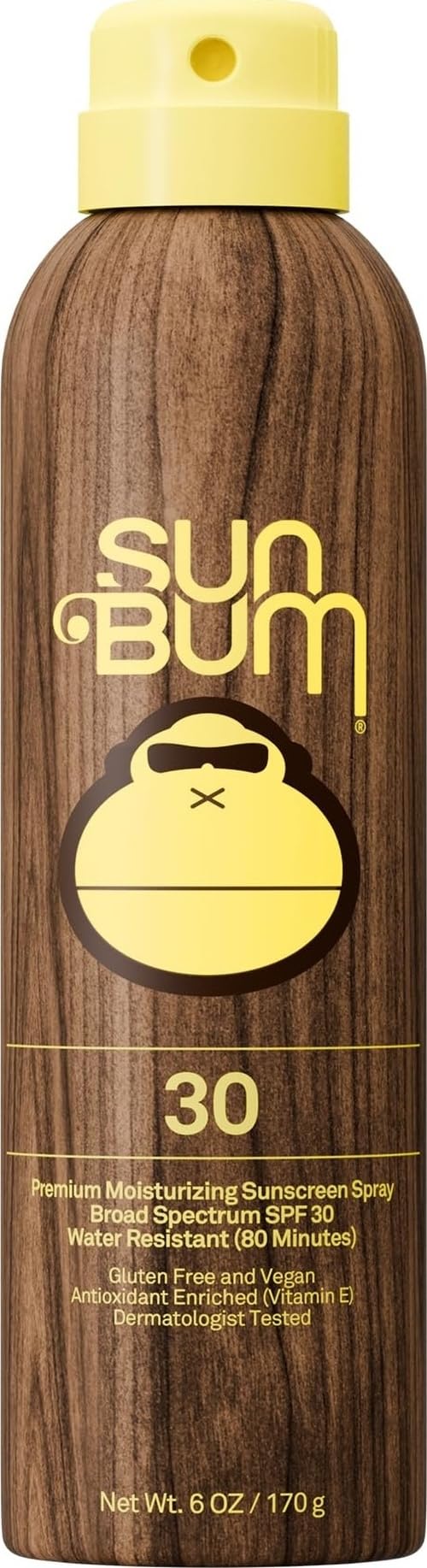 Sun Bum Original SPF 30 Sunscreen Body Spray front view
