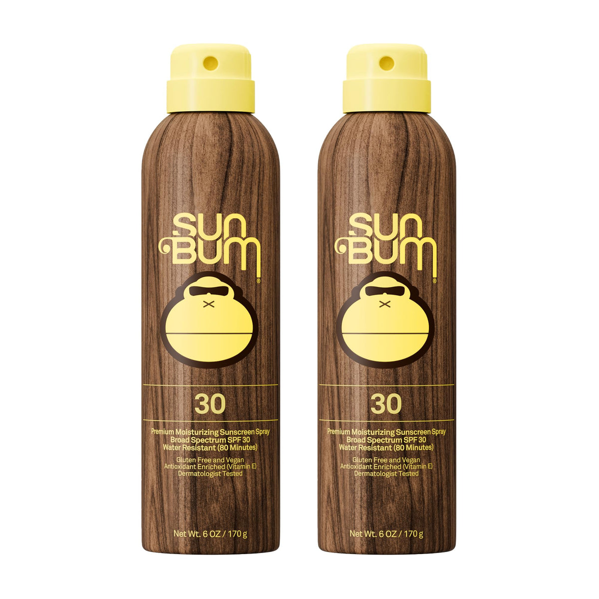 Sun Bum Original SPF 30 Sunscreen Spray 6 oz front view