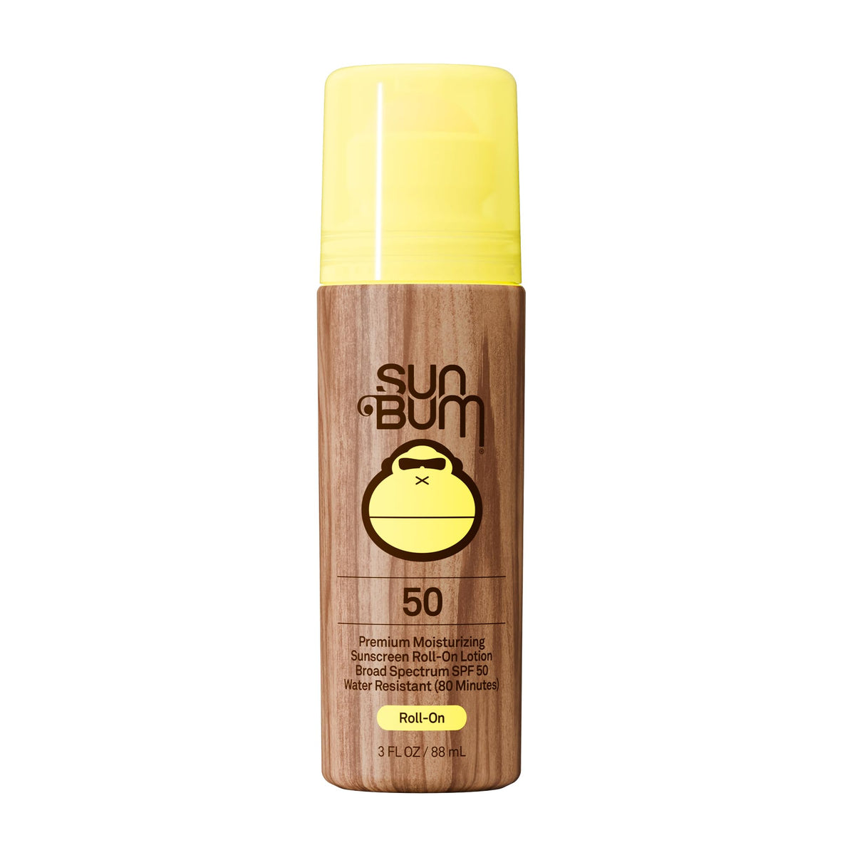 Sun Bum Original SPF 50 Roll-On Sunscreen 3 oz front view