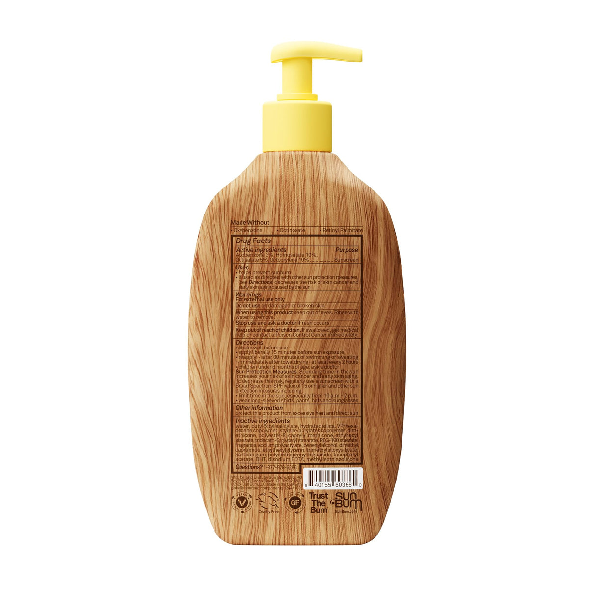 Sun Bum Original SPF 50 Sunscreen Body Lotion packaging