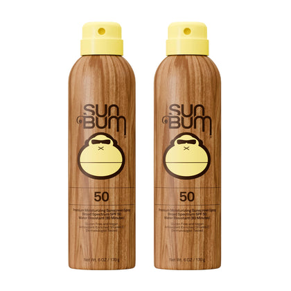 Sun Bum Original SPF 50 Sunscreen Body Spray 6 oz front view