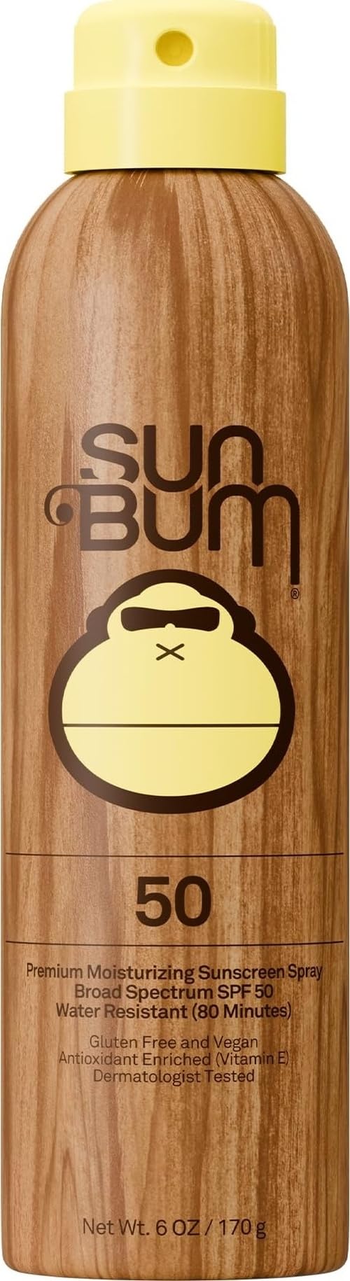 Sun Bum Original SPF 50 Sunscreen Body Spray front view