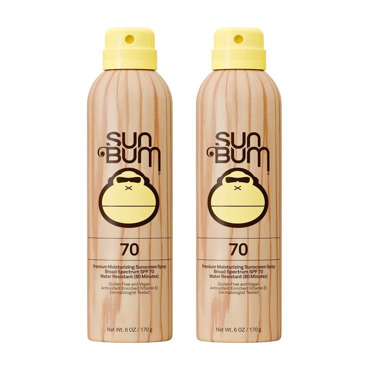 Sun Bum Original SPF 70 Sunscreen Body Spray front view