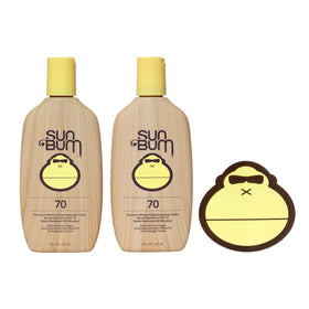 Sun Bum Original SPF 70 Sunscreen Lotion front view with packaging