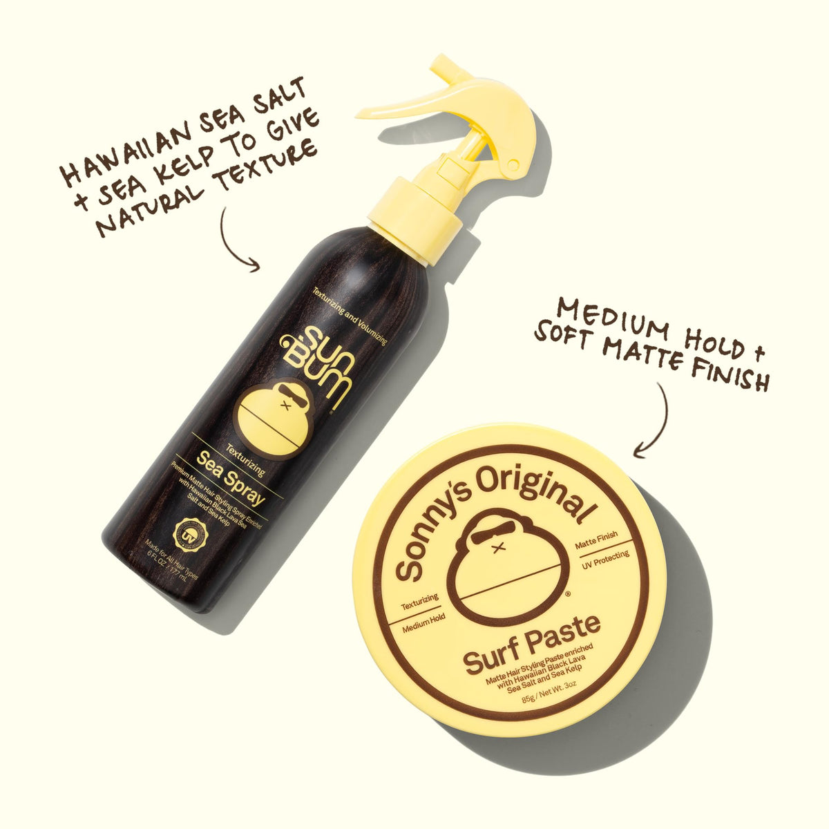 Sun Bum Sonny's Surf Hair Paste matte finish texture