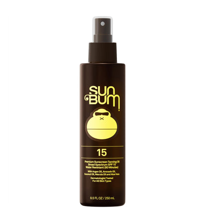 Sun Bum SPF 15 Moisturizing Tanning Oil 8.5 oz front view