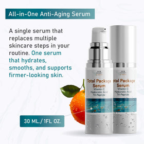 SUN COAST SCIENCES Total Package Serum application on skin