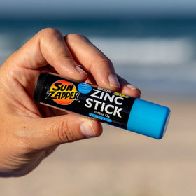 Sun Zapper Zinc Oxide Sunscreen Stick SPF 50+ Blue packaging