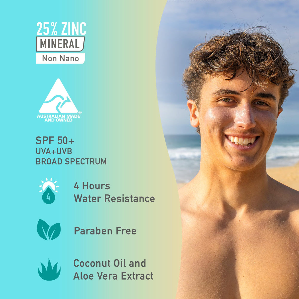 Sun Zapper Zinc Oxide Sunscreen Stick SPF 50+ side view