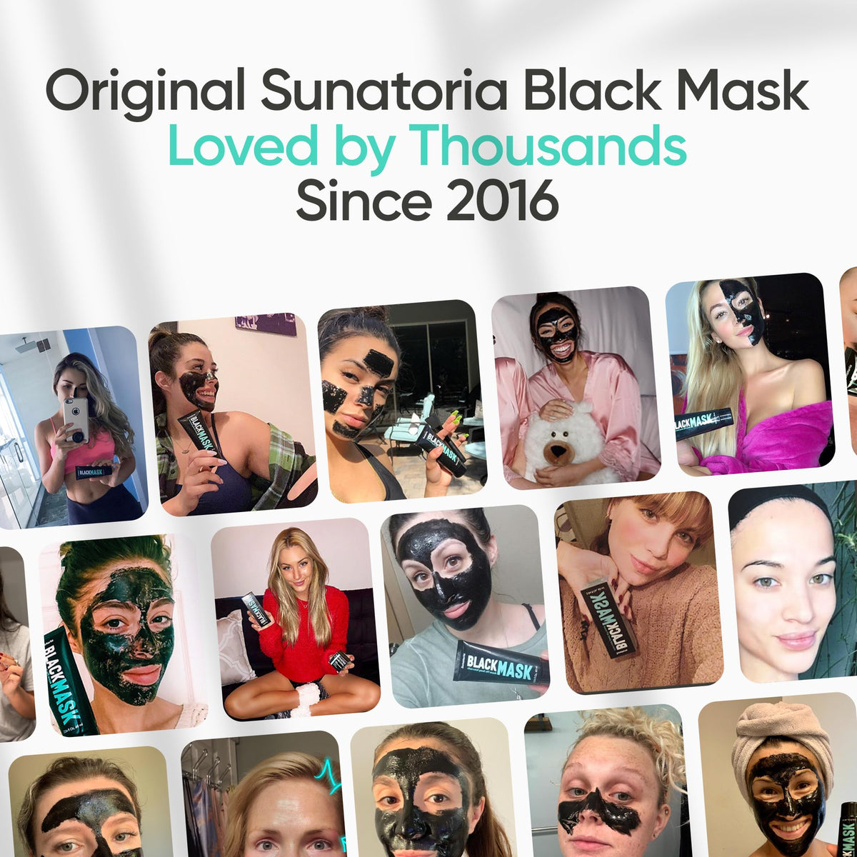 SUNATORIA Black Peel Off Mask in a skincare routine setting