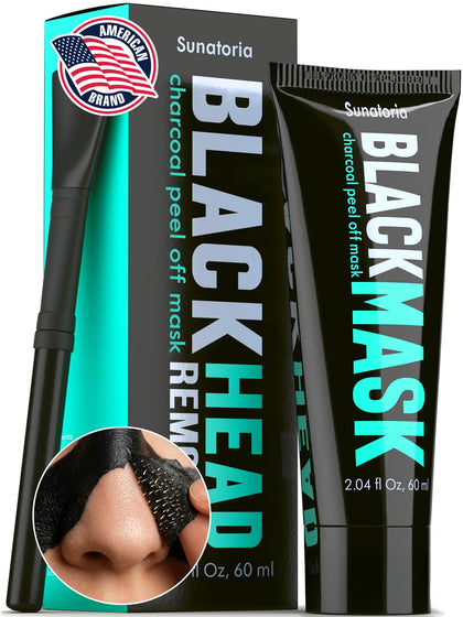 SUNATORIA Original Black Peel Off Face Mask tube front view