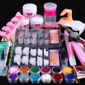 SUNBELEE Acrylic Nail Kit complete set with tools and powders