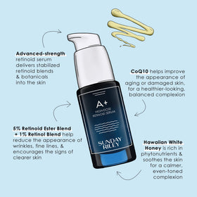 Sunday Riley A+ High-Dose Retinoid Serum lifestyle shot