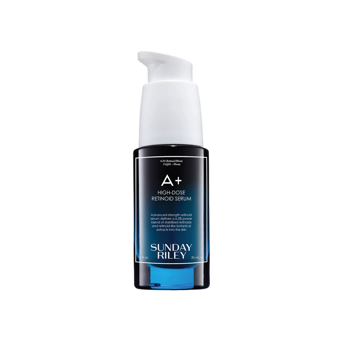 Sunday Riley A+ High-Dose Retinol Serum 1.0oz front view