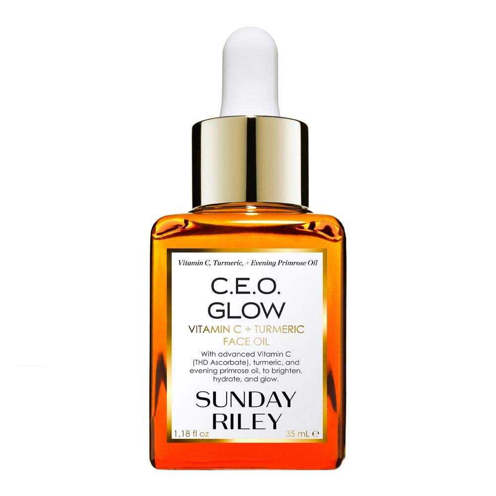 Sunday Riley C.E.O. Glow Vitamin C Turmeric Face Oil bottle front view