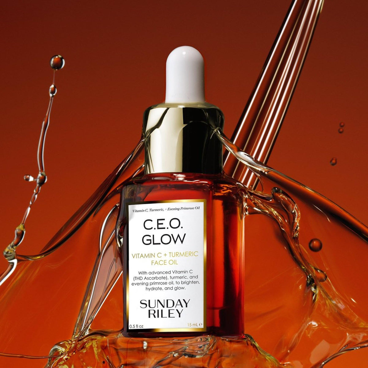 Sunday Riley C.E.O. Glow Vitamin C Turmeric Face Oil lifestyle scene