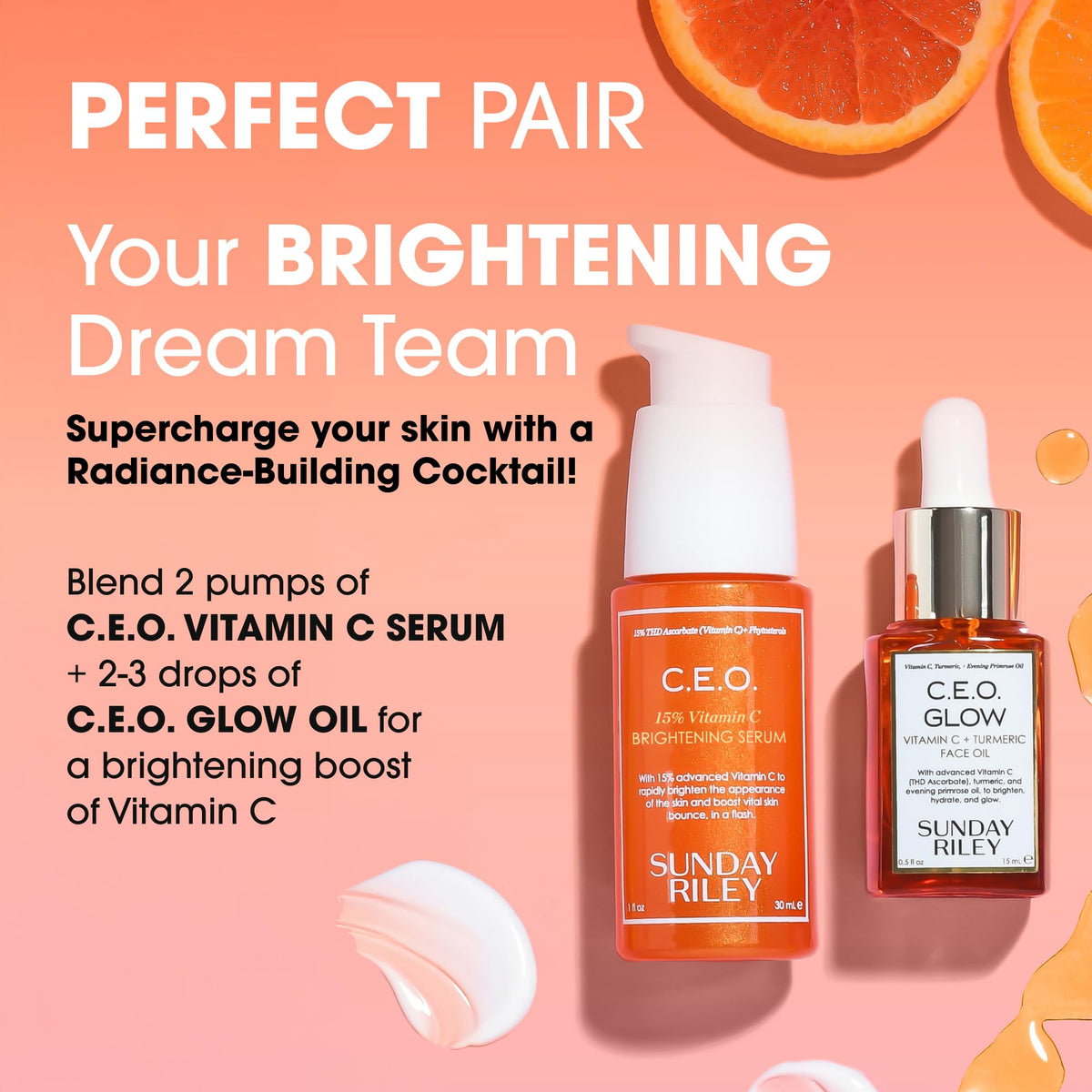 Sunday Riley C.E.O. Glow Vitamin C & Turmeric Face Oil packaging
