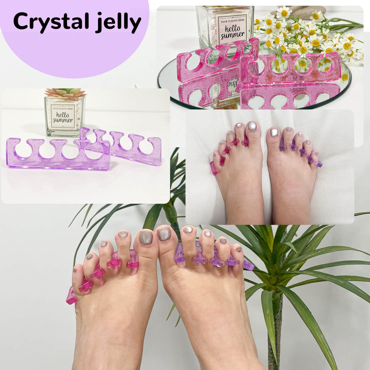 SUNFATT toe separators beside foot care products