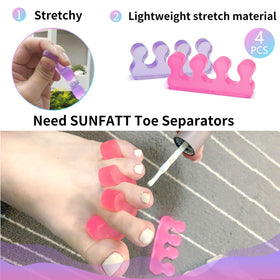 SUNFATT Toe Separators in a spa setting