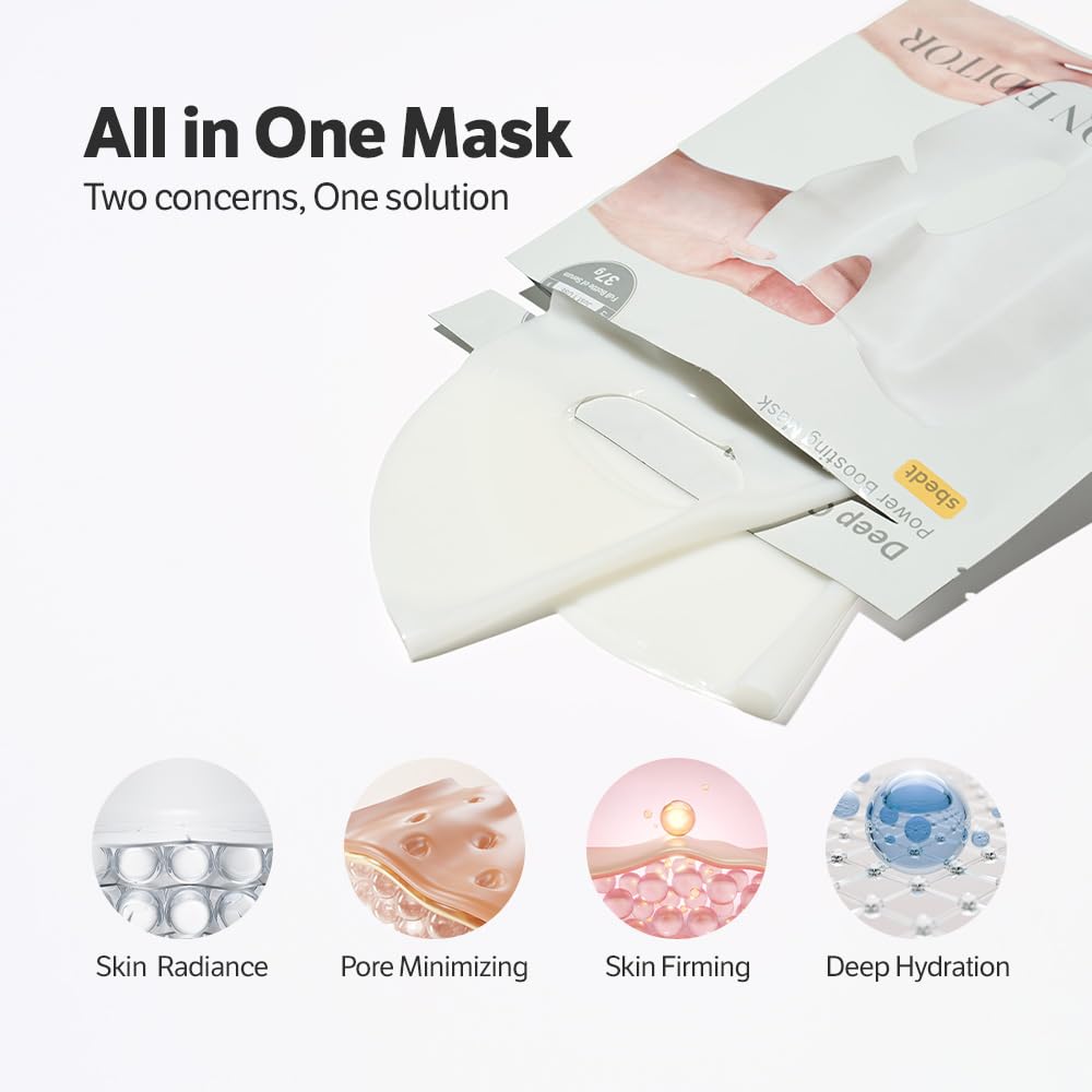 SUNGBOON EDITOR Deep Collagen Overnight Mask in a nighttime skincare setting