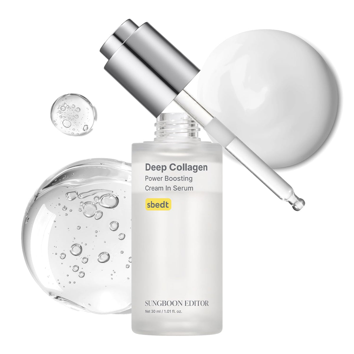 SUNGBOON EDITOR Deep Collagen Serum front view with packaging