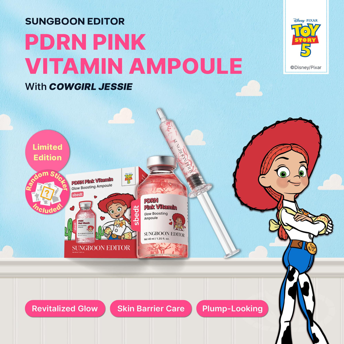 SUNGBOON EDITOR Glow Intensive PDRN Ampoule Toy Story 5 Edition packaging