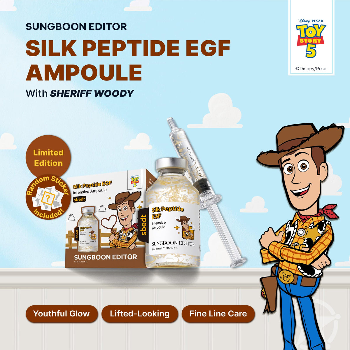 SUNGBOON EDITOR Glow Intensive Silk Peptide EGF Ampoule side view