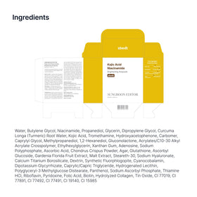 SUNGBOON EDITOR Kojic Acid Ampoule with ingredients list