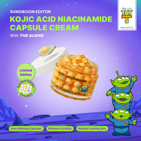 SUNGBOON EDITOR Kojic Acid Niacinamide Capsule Cream Toy Story 5 Edition packaging