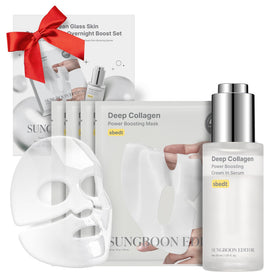 SUNGBOON EDITOR Rejuvenating Combo set with 4 face masks and serum