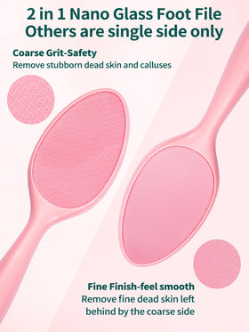 sunivaca Glass Foot File enlarged non-abrasive surface