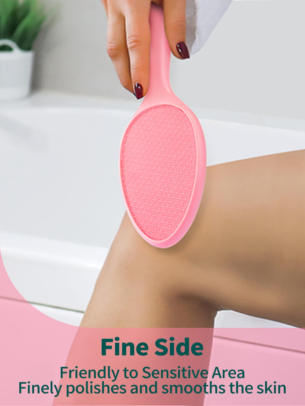 sunivaca Glass Foot File with drain stand