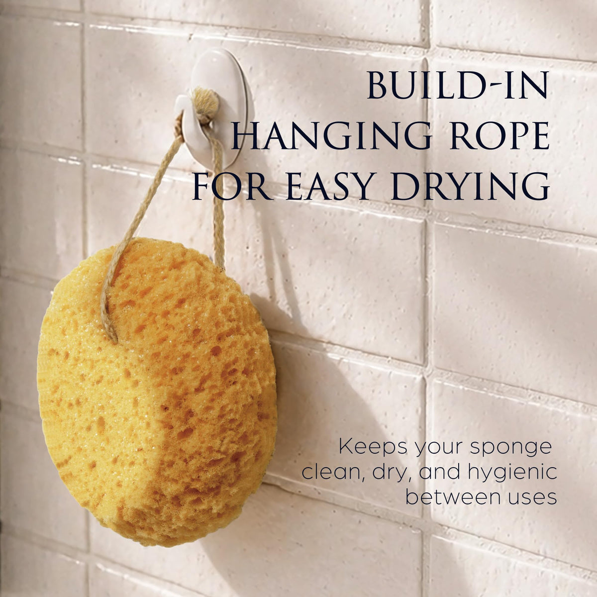 Sunlite Sports Spongentle Loofah Sponge displayed with bath accessories