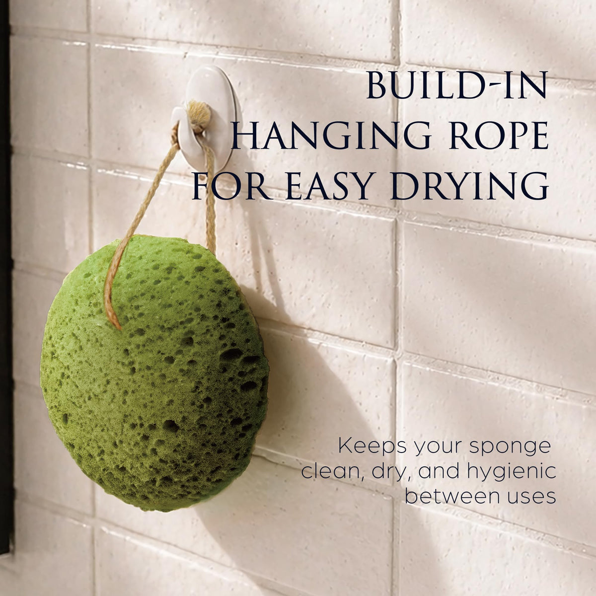 Sunlite Sports Spongentle Loofah Sponge showing rich lather