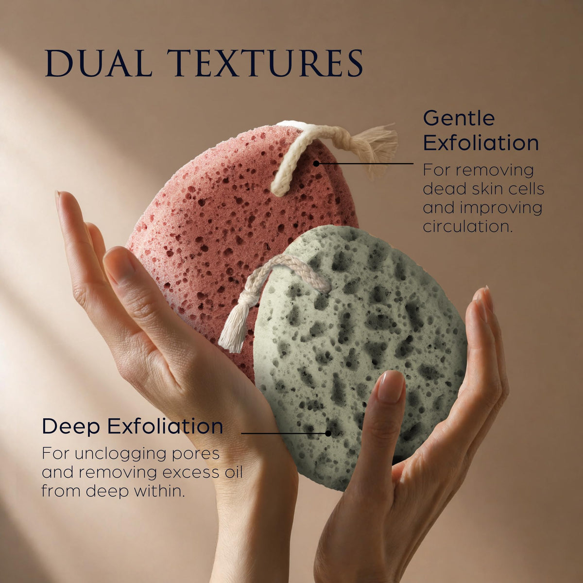 Sunlite Sports Spongentle Loofah Sponge textured side for exfoliation