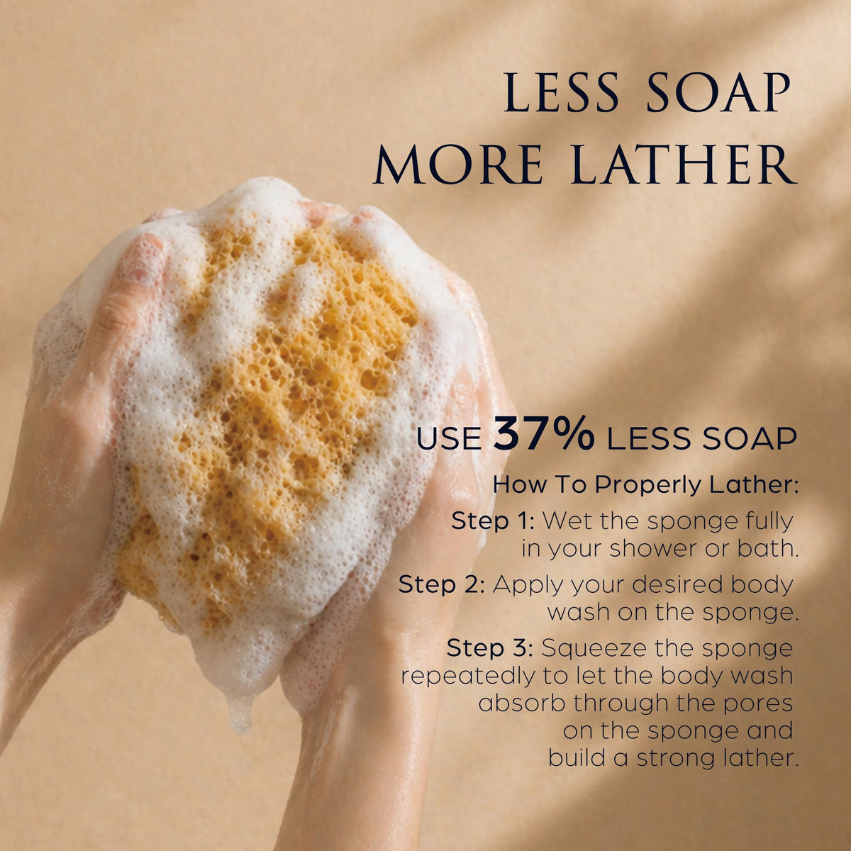 Sunlite Sports Spongentle Loofah Sponge textured side for exfoliation